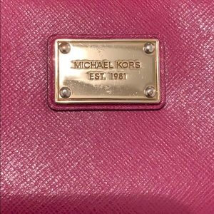 Pink Michael Kors Wristlet